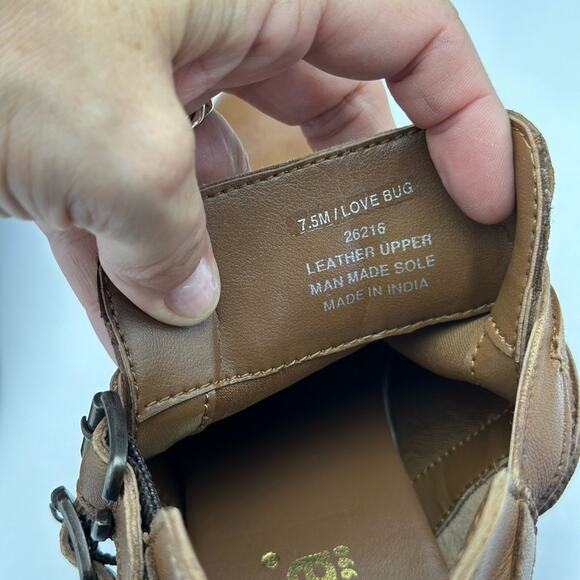 Diba brown leather bootie size 7.5 style Love Bug - Picture 6 of 6